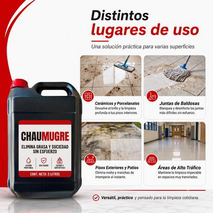 ChauMugre- Pisos impecables en minutos